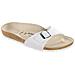Ciabatta Unisex Pelle Bianco Made In Germany Art. madrid 0040733 Taglia: 37 - Foto miniatura 6