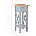Tavolino Laterale Grigio 27x27x65,5 Cm In Legno - Foto miniatura 14