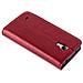 Custodia Compatibile Con Samsung Galaxy S4 Mini In Rosso Mela - Coperchio Protettiva Con Chiusura Magnetica, Funzione Stand E Tasca Per Le Carte - Foto miniatura 2