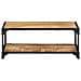 Tavolino Da Salotto 90x45x35 Cm In Legno Di Mango Grezzo - Foto miniatura 2