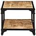 Tavolino Da Salotto 90x45x35 Cm In Legno Di Mango Grezzo - Foto miniatura 3