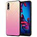 Custodia Compatibile Con Huawei P20 In Giallo - Rosa - Coperchio Protettivo Bicolore In Vetro Temperato E Silicone Tpu - Foto miniatura 1