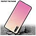 Custodia Compatibile Con Huawei P20 In Giallo - Rosa - Coperchio Protettivo Bicolore In Vetro Temperato E Silicone Tpu - Foto miniatura 4