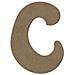 Blocco Di Legno Mdf Lettera C Per La Decorazione - 8 Cm - Foto miniatura 1