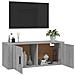 Mobile Porta Tv A Parete Grigio Sonoma 100x34,5x40 Cm - Foto miniatura 5