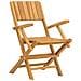 Sedie Da Giardino Pieghevoli 4pz 55x61x90cm Legno Massello Teak - Foto miniatura 3