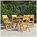 Sedie Da Giardino Pieghevoli 4pz 55x61x90cm Legno Massello Teak - Foto miniatura 1
