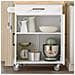 Credenza Cucina Carrello Cucina Con Ruote Con Cassetto E 2 Ante 74.5x45.5x91cm Fkw119-wn - Foto miniatura 4