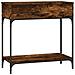 Tavolino Consolle Rovere Fumo 75x34,5x75cm Legno Multistrato - Foto miniatura 9