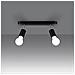 Lampada Da Soffitto Fornes 2 Nero Sl. 1121 - Minimalista Lampade Da Soffitto Nero 13.5x33x6 Cm - Foto miniatura 3