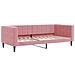 Letto Da Giorno Rosa 90x200 Cm In Velluto - Foto miniatura 1