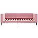 Letto Da Giorno Rosa 90x200 Cm In Velluto - Foto miniatura 2