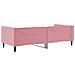 Letto Da Giorno Rosa 90x200 Cm In Velluto - Foto miniatura 4