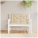 Cuscini Panca Da Giardino 2pz Beige 100x50x7cm Tessuto Oxford - Foto miniatura 1