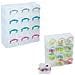 Cassettiera Organizer Trasparente Scatola Manici Colorati 12 Scomparti 4 Ripiani - Foto miniatura 2