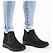 Black Casual Closed Ladies Mid Height Boots Stivaletti Pelle Scarpe Donna Nero Eu 36, 59030-01 - Foto miniatura 2