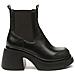 Black Elegant Closed Booties Stivaletti Pelle Scarpe Donna Nero Eu 35, 948010/04-01 - Foto miniatura 2