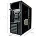 LC-7041B-ON computer case Midi Tower Nero - Foto miniatura 5