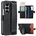 Custodia Per Samsung Galaxy Z Fold Con Portacarte E Supporto Black  Model 5 - Foto miniatura 1