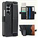 Custodia Per Samsung Galaxy Z Fold Con Portacarte E Supporto Black  Model 5 - Foto miniatura 2