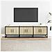 Mobile Tv Rovere Sonoma 150x35x41 Cm In Truciolato E Metallo - Foto miniatura 3