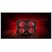 Oxid 260 base di raffreddamento per laptop 43,9 cm (17.3") 1010 Giri /min Nero, Rosso - Foto miniatura 4