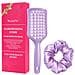 Set Di Pettini Districanti Con Massaggiatore Per Cuoio Capelluto - Set Regalo Da 2 Pezzi Purple - Foto miniatura 1
