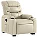 Lusso Casadino -  Poltrona Alzapersona Reclinabile Crema In Similpelle - Foto miniatura 3