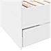 Divano Letto Con Cassetti Senza Materasso Bianco 90x200 Cm - Foto miniatura 6