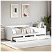 Divano Letto Con Cassetti Senza Materasso Bianco 90x200 Cm - Foto miniatura 8