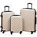 Lusso Casadino -  Set Valigie Trolley A Custodia Rigida 3 Pz Oro In Abs - Foto miniatura 2