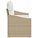 Divano da Giardino a 2 Posti con Cuscini Beige in Rattan - Foto miniatura 6