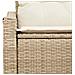 Divano da Giardino a 2 Posti con Cuscini Beige in Rattan - Foto miniatura 7