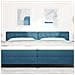 Testiera  con bottoni in cristallo, tufted, blu scuro, 200 cm, in velluto - Foto miniatura 3