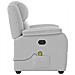 Poltrona Massaggiante Reclinabile Grigio Nuvola in Tessuto - Foto miniatura 4
