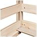 Letto Soppalco con Scala e Tetto 80x200 cm Legno Massello Pino - Foto miniatura 9