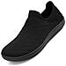 Scarpe Da Donna Slip-on Traspiranti E Comode Nere Taglia 41 Eu - Foto miniatura 1