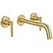 Rubinetto Miscelatore Da Parete Per Lavabo Ishinca Ottone Oro - Foto miniatura 2