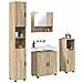 Set di mobili per il bagno 4 pcs rovere sonoma 61 x 35 x 64 cm - Foto miniatura 3
