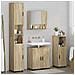 Set di mobili per il bagno 4 pcs rovere sonoma 61 x 35 x 64 cm - Foto miniatura 4