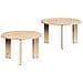 Tavolino da salotto 2 pcs Naturale 47.5 x 47.5 x 27 cm - Foto miniatura 1