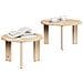 Tavolino da salotto 2 pcs Naturale 47.5 x 47.5 x 27 cm - Foto miniatura 3