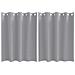 Tende con tende 2 pcs Grigio chiaro Poliestere - Foto miniatura 1