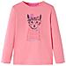 Maglietta da Bambina a Maniche Lunghe Gatto Rosa 128 - Foto miniatura 1