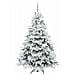 Albero di Natale artificiale con 300 LED Bianco 180 cm PE e PVC - Foto miniatura 4
