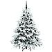 Albero di Natale artificiale con 150 LED Bianco 150 cm PE e PVC - Foto miniatura 4