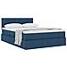 Letto con contenitore e materasso con testiera Blu 140 x 190 cm - Foto miniatura 3