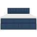 Letto con contenitore e materasso con testiera Blu 140 x 190 cm - Foto miniatura 7