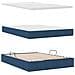 Letto con contenitore e materasso con testiera Blu 140 x 190 cm - Foto miniatura 8