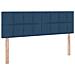 Letto con contenitore e materasso con testiera Blu 140 x 190 cm - Foto miniatura 9